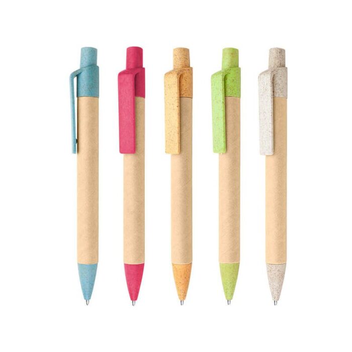 Eco-friendly wheat straw kraft paper ballpoint pen - Image 5