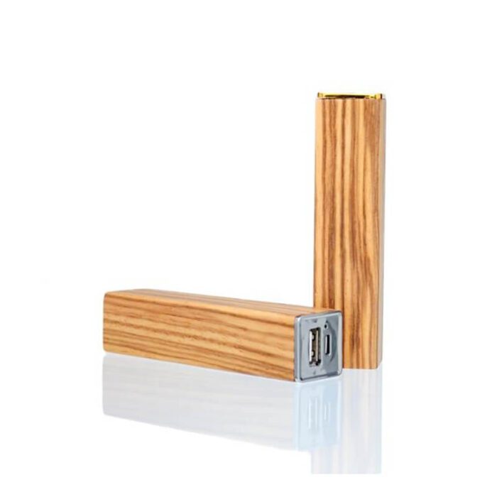 Eco-friendly wooden tube powerbank - Image 2