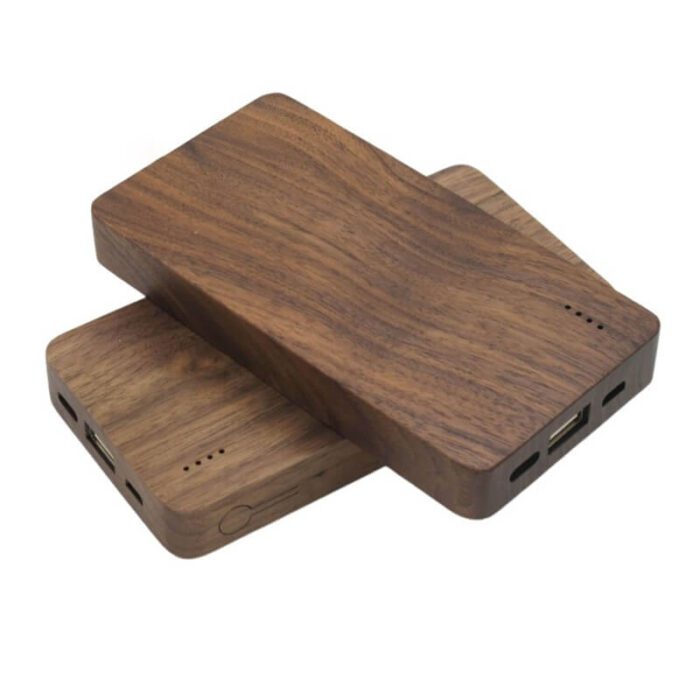 Eco-friendly bamboo powerbank wireless charger - Image 3