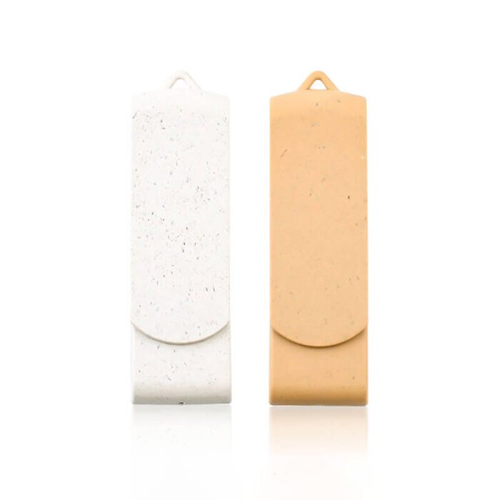 Eco-friendly Wheat Straw Swivel USB Flash Drives - Image 4