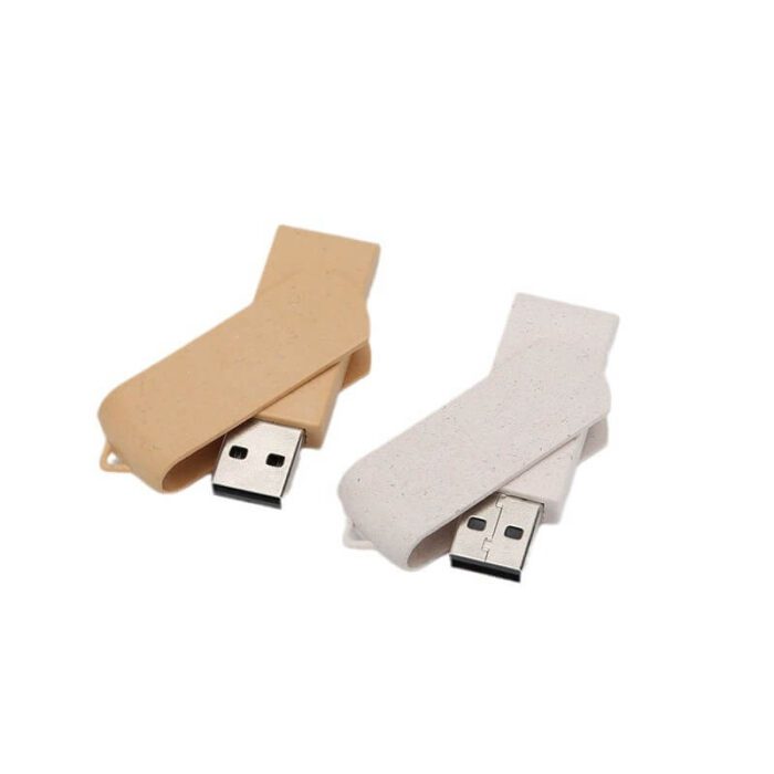 Eco-friendly Wheat Straw Swivel USB Flash Drives - Image 5