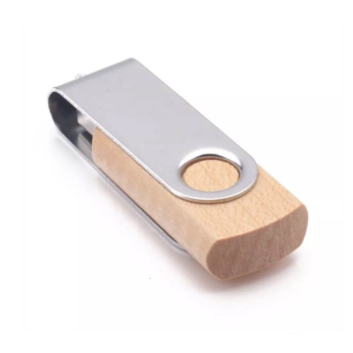 Eco-friendly Wooden Swivel USB Drives - Image 4