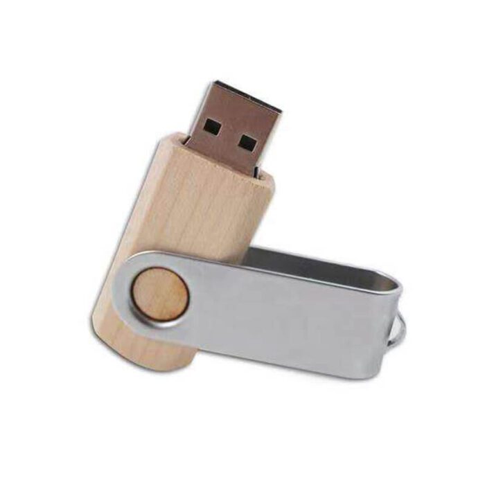 Eco-friendly Wooden Swivel USB Drives - Image 5