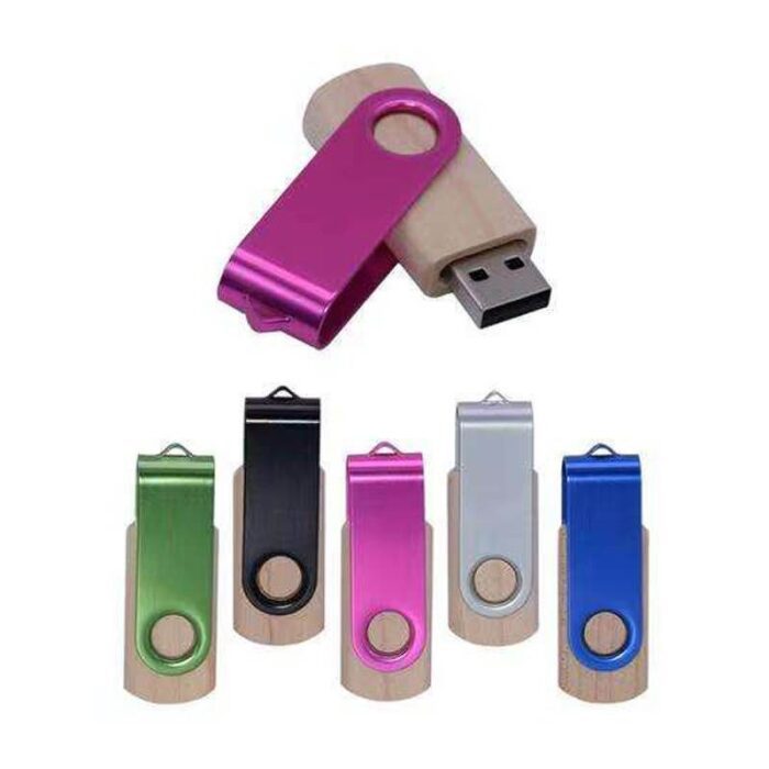 Eco-friendly Wooden Swivel USB Drives - Image 6