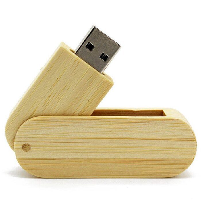 Eco-friendly Rotate and fold Wooden USB Disks - Image 3