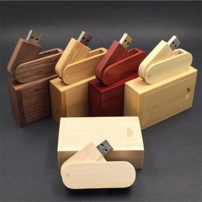 Eco-friendly Rotate and fold Wooden USB Disks - Image 6